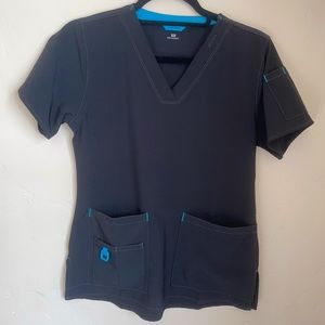 Women’s Carhartt scrub top. Size XS in Black.